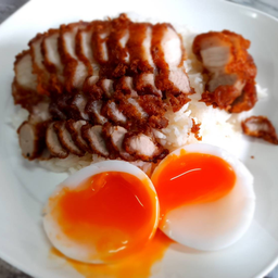 ข้าว หมูทอด