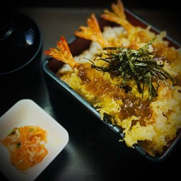 ข้าวหน้าเทมปุระกุ้งล้วน