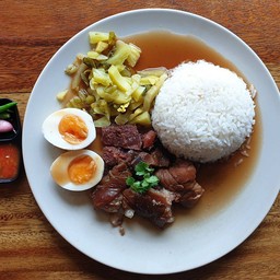 ข้าวขาวัว + ไข่