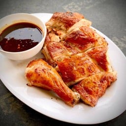 ไก่ย่างแบบนุ่มครึ่งตัว