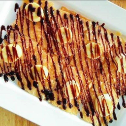 โรตีทิชชู่+กล้วย+ช็อค