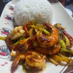 กุ้งผัดพริกเผา