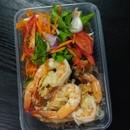 ยำวุ้นเส้นกุ้ง