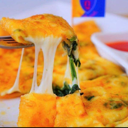 โรตีผักโขม+ชีส