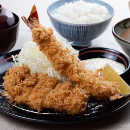 ชุดคัตสึกุ้งยักษ์และทงคัตสึสันนอก