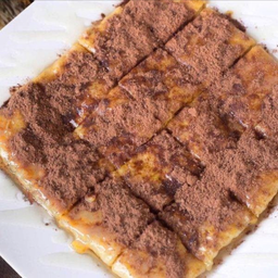 โรตีใส่ไข่+ไมโล