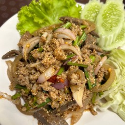 ลาบหมู สดจากฟาร์ม ไม่ผสมไก่ มะนาวแท้