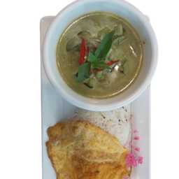 เซตแกงเขียวหวาน+ข้าว+ไข่เจียว