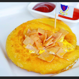 โรตี+ไข่+แฮมไก่+ชีส