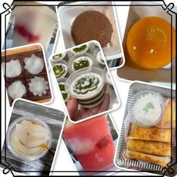 วุ้นกะทิใบเตย 🍧เบเกอรี่ 🎂ขนมหวาน🧋เครืีองดื่ม หมู่บ้านแฮมิลตัน