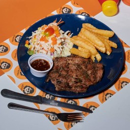 สเต็กหมูนุ่มพริกไทยดำ