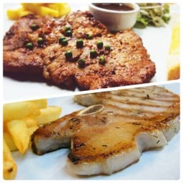 พอร์คชอพ+หมูพริกไทยดำ