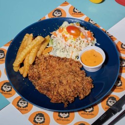 สเต็กไก่ทอด