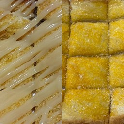 ปังปิ้งเนยนม+ปังปิ้งเนยนมน้ำตาล