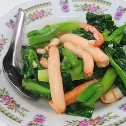 ก้ามกุ้งผัดคะน้า