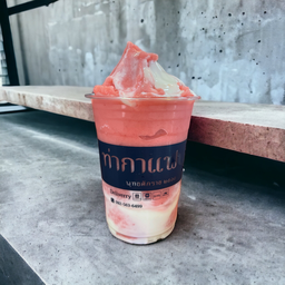 สตรอเบอร์รี่สมูทตี้โยเกิร์ต 16  oz