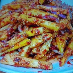 ยำมะม่วงข้าวคั่วปลาร้า