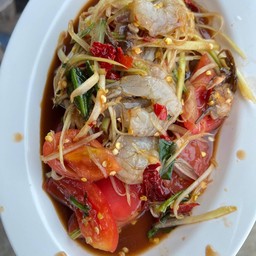 ตำกุ้งสด