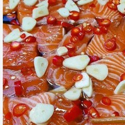 แซลมอนดองซีอิ๊ว