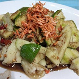 ยำบักม่วงทุบๆๆๆ ยำแบบลาวๆ ใส่ปลาร้านัวๆ ข้าวคั่วหอมๆ