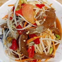 ตำปูปลาหร้ากุ้งดอง