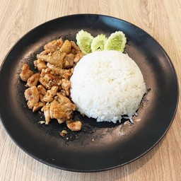 ข้าวไก่กระเทียม