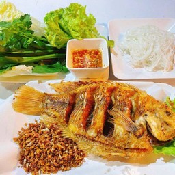 เมี่ยงปลาทับทิม ทอด