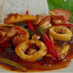 ข้าวพริกแกงกุ้ง