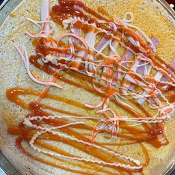 เครป พิซซ่า แฮม ไส้กรอก ปูอัด