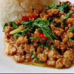 ข้าวกระเพราหมูสับ