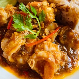 กุ้งกระเทียมซอสขลุกขลิก