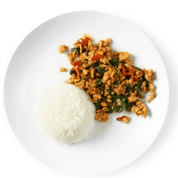 กระเพาหมูสับ