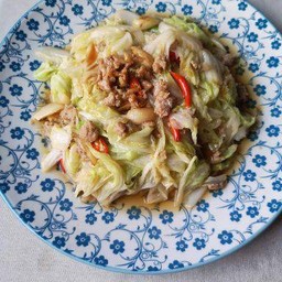 ผัดผักกาดข้าวไม่ใส่เนื้อสัตว์