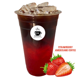 กาแฟ สตรอเบอร์รี่ อเมริกาโน่ เย็น - ICED STRAWBERRY AMERICANO COFFEE