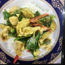 ข้าวเขียวหวานไก่