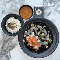 SET ทะเลดอง 2 สหาย + ข้าวญี่ปุ่นและสาหร่าย