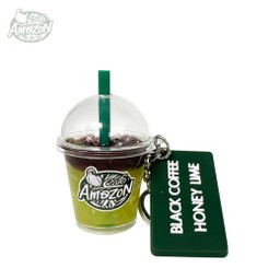 Signature Cup Keychain - BLACK COFFEE HONEY LIME