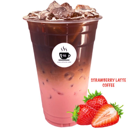 กาแฟ สตรอเบอร์รี่ ลาเต้ เย็น - ICED STRAWBERRY LATTE COFFEE