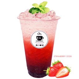 สตรอเบอร์รี่ เพียวเร่ โซดา เย็น - ICED PUREE STRAWBERRY SODA