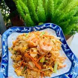 ผัดวุ้นเส้นโบราณ (กับข้าว)