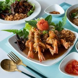 กุ้งราดซอสมะขาม