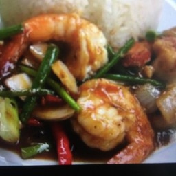 ข้าวพริกเผากุ้ง