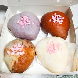 ชุดซาลาเปาไส้ครีม 4 สี 4 รสชาติ