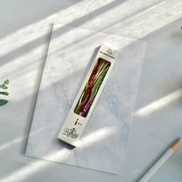 เทียนเกลียวยาวสีแชมเปญ