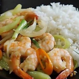 ข้าวพริกหยวกกุ้ง