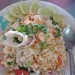 ข้าวผัดกุ้ง+หมึก