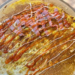 เครป พริกเผา ไข่ แฮม ปูอัด