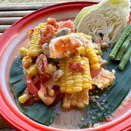 ตำข้าวโพดไข่เค็ม
