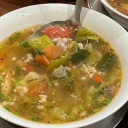 ต้มแซ่บผักกาดดองหมูสับ