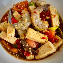 เหลาหมูยอกุ้งสด